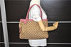 Authentic GUCCI Sukey Tote Bag GG Canvas Leather 296835 Brown Pink 5626C