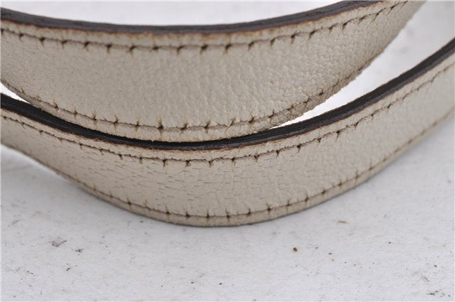 Authentic GUCCI Shoulder Hand Bag GG Canvas Leather 152458 Brown White 5626D