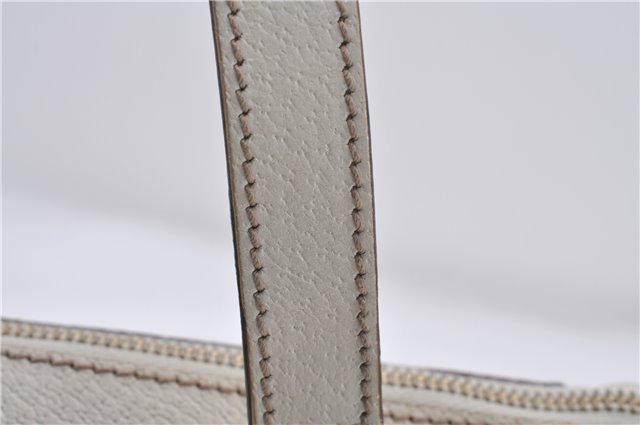 Authentic GUCCI Shoulder Hand Bag GG Canvas Leather 152458 Brown White 5626D