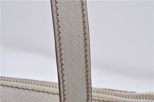 Authentic GUCCI Shoulder Hand Bag GG Canvas Leather 152458 Brown White 5626D