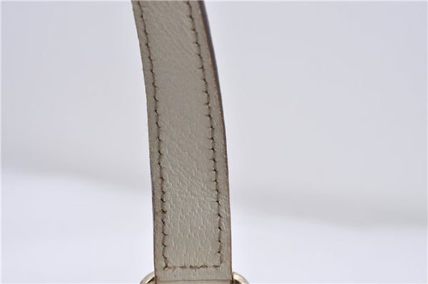 Authentic GUCCI Shoulder Hand Bag GG Canvas Leather 152458 Brown White 5626D