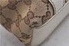 Authentic GUCCI Shoulder Hand Bag GG Canvas Leather 152458 Brown White 5626D