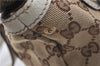 Authentic GUCCI Shoulder Hand Bag GG Canvas Leather 152458 Brown White 5626D