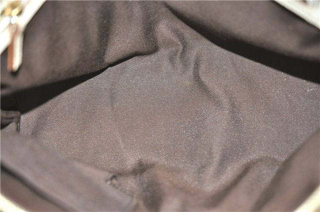 Authentic GUCCI Shoulder Hand Bag GG Canvas Leather 152458 Brown White 5626D