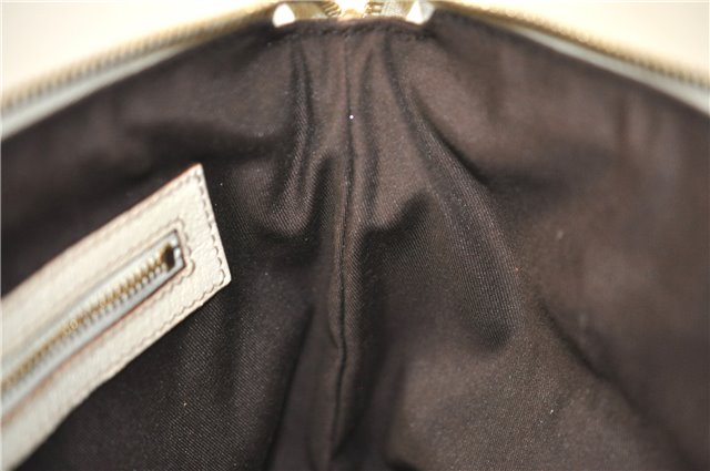 Authentic GUCCI Shoulder Hand Bag GG Canvas Leather 152458 Brown White 5626D