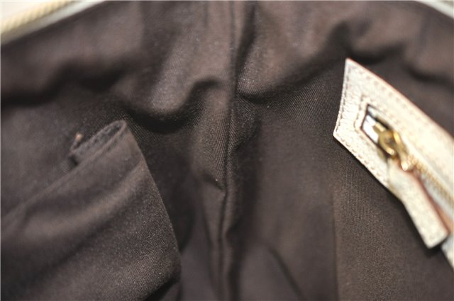 Authentic GUCCI Shoulder Hand Bag GG Canvas Leather 152458 Brown White 5626D