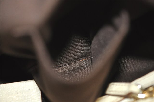 Authentic GUCCI Shoulder Hand Bag GG Canvas Leather 152458 Brown White 5626D