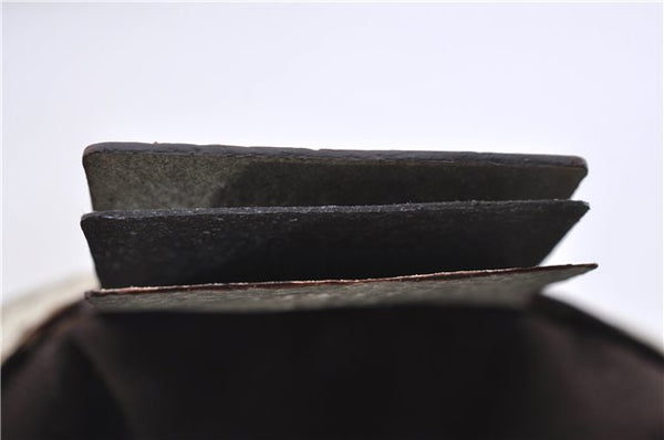 Authentic GUCCI Shoulder Hand Bag GG Canvas Leather 152458 Brown White 5626D