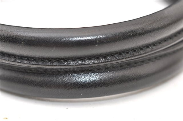 Authentic GUCCI Jackie Shoulder Tote Bag GG Canvas Leather 0021064 Black 5626F