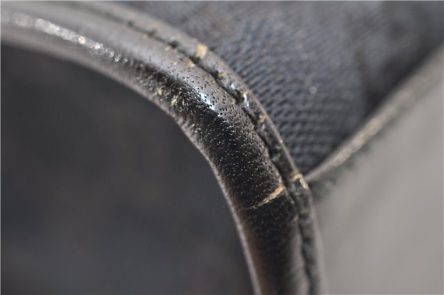 Authentic GUCCI Jackie Shoulder Tote Bag GG Canvas Leather 0021064 Black 5626F