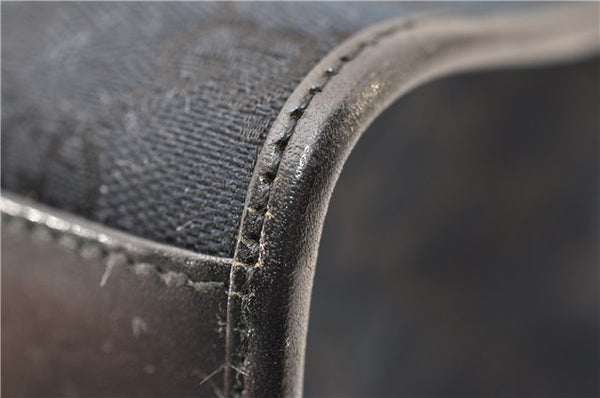 Authentic GUCCI Jackie Shoulder Tote Bag GG Canvas Leather 0021064 Black 5626F