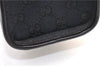 Authentic GUCCI Jackie Shoulder Tote Bag GG Canvas Leather 0021064 Black 5626F