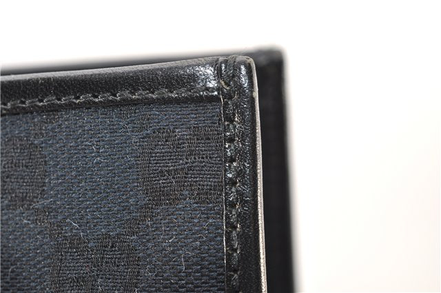 Authentic GUCCI Jackie Shoulder Tote Bag GG Canvas Leather 0021064 Black 5626F