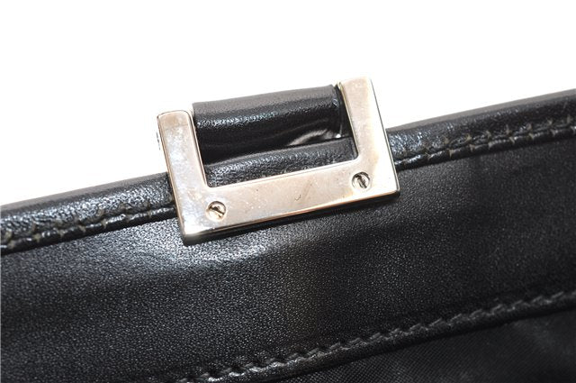 Authentic GUCCI Jackie Shoulder Tote Bag GG Canvas Leather 0021064 Black 5626F