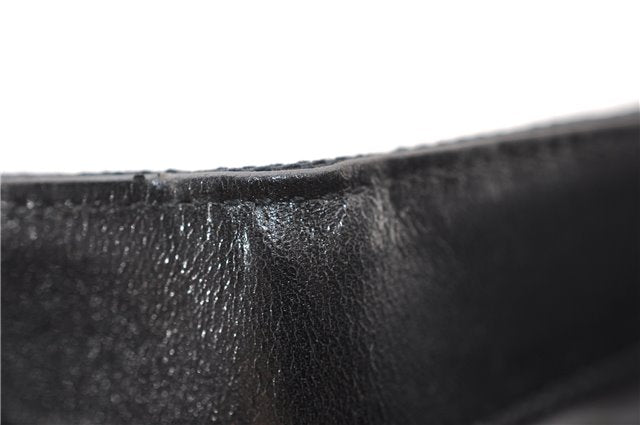 Authentic GUCCI Jackie Shoulder Tote Bag GG Canvas Leather 0021064 Black 5626F