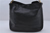 Authentic GUCCI Bamboo Shoulder Bag Purse Nylon Leather Black Junk 5629C