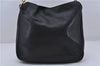 Authentic GUCCI Bamboo Shoulder Bag Purse Nylon Leather Black Junk 5629C