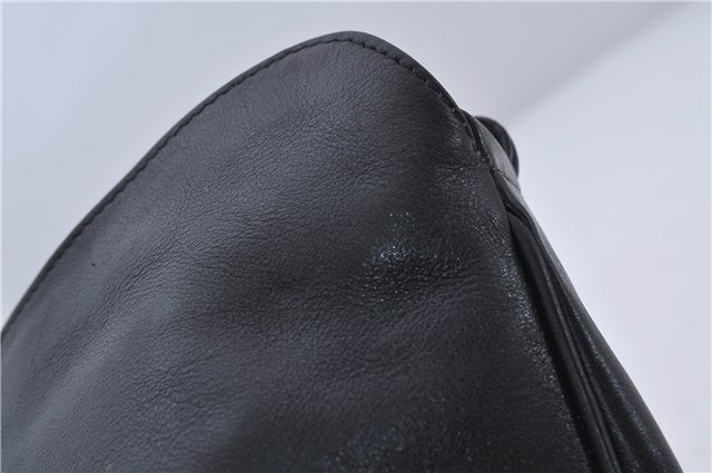 Authentic GUCCI Bamboo Shoulder Bag Purse Nylon Leather Black Junk 5629C