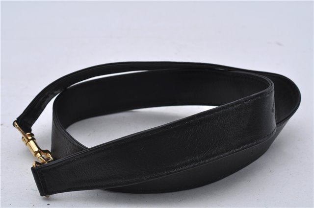 Authentic GUCCI Bamboo Shoulder Bag Purse Nylon Leather Black Junk 5629C