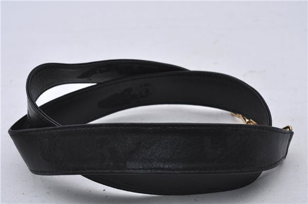 Authentic GUCCI Bamboo Shoulder Bag Purse Nylon Leather Black Junk 5629C