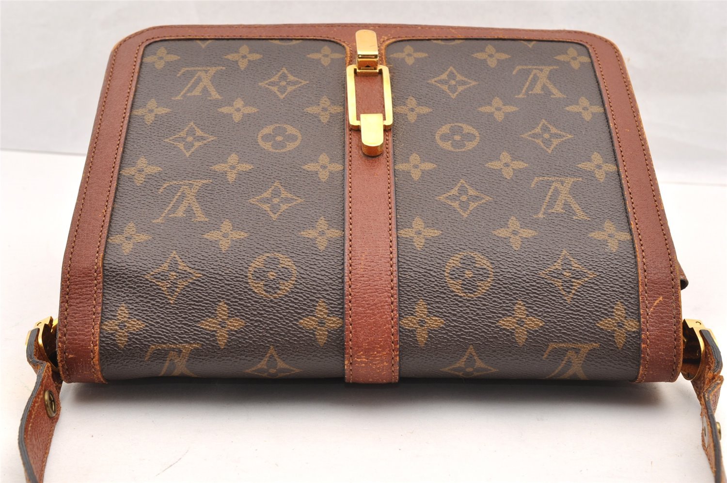 Authentic Louis Vuitton Monogram Rond Point Shoulder Cross Bag M51412 LV 5629I