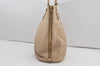 Authentic PRADA Vintage Leather Nappa Shoulder Tote Bag Beige 5630I