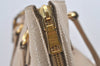 Authentic PRADA Vintage Leather Nappa Shoulder Tote Bag Beige 5630I