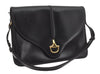 Authentic GUCCI Vintage Shoulder Hand Bag Purse Leather Black 5632I