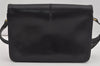 Authentic GUCCI Vintage Shoulder Hand Bag Purse Leather Black 5632I