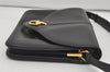 Authentic GUCCI Vintage Shoulder Hand Bag Purse Leather Black 5632I