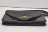 Authentic GUCCI Vintage Shoulder Hand Bag Purse Leather Black 5632I