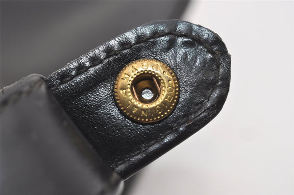 Authentic GUCCI Vintage Shoulder Hand Bag Purse Leather Black 5632I