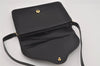 Authentic GUCCI Vintage Shoulder Hand Bag Purse Leather Black 5632I