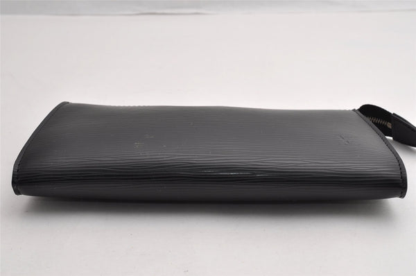 Authentic Louis Vuitton Epi Pochette Accessoires Pouch Black M52942 LV 5633I