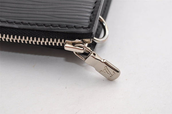 Authentic Louis Vuitton Epi Pochette Accessoires Pouch Black M52942 LV 5633I