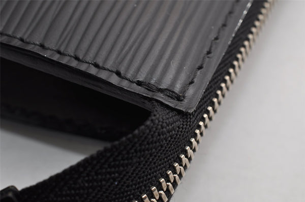 Authentic Louis Vuitton Epi Pochette Accessoires Pouch Black M52942 LV 5633I