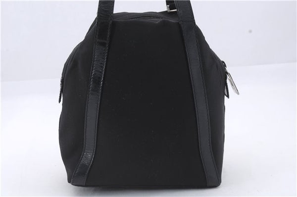 Authentic GUCCI 2Way Shoulder Hand Bag Purse Nylon Leather Black 5634D