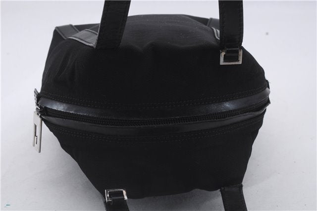 Authentic GUCCI 2Way Shoulder Hand Bag Purse Nylon Leather Black 5634D