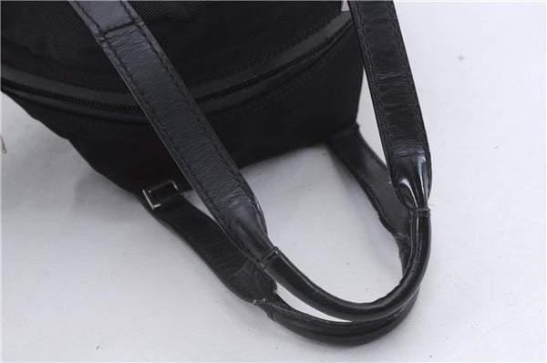 Authentic GUCCI 2Way Shoulder Hand Bag Purse Nylon Leather Black 5634D