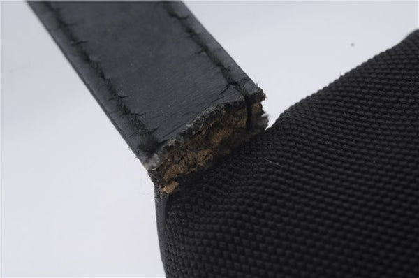 Authentic GUCCI 2Way Shoulder Hand Bag Purse Nylon Leather Black 5634D