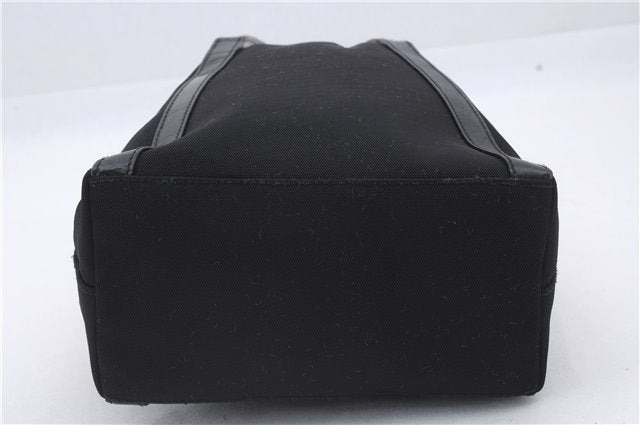 Authentic GUCCI 2Way Shoulder Hand Bag Purse Nylon Leather Black 5634D