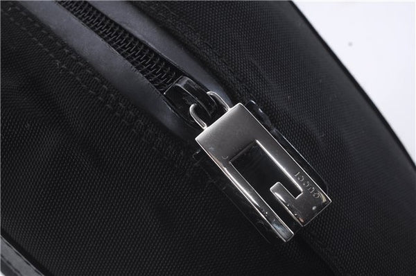 Authentic GUCCI 2Way Shoulder Hand Bag Purse Nylon Leather Black 5634D