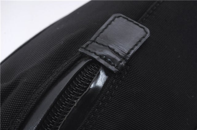 Authentic GUCCI 2Way Shoulder Hand Bag Purse Nylon Leather Black 5634D