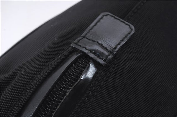 Authentic GUCCI 2Way Shoulder Hand Bag Purse Nylon Leather Black 5634D