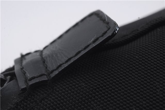 Authentic GUCCI 2Way Shoulder Hand Bag Purse Nylon Leather Black 5634D