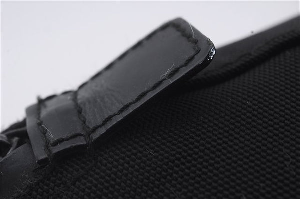 Authentic GUCCI 2Way Shoulder Hand Bag Purse Nylon Leather Black 5634D