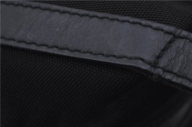 Authentic GUCCI 2Way Shoulder Hand Bag Purse Nylon Leather Black 5634D