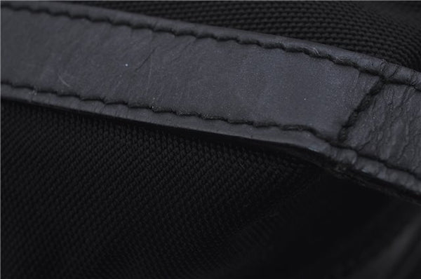 Authentic GUCCI 2Way Shoulder Hand Bag Purse Nylon Leather Black 5634D