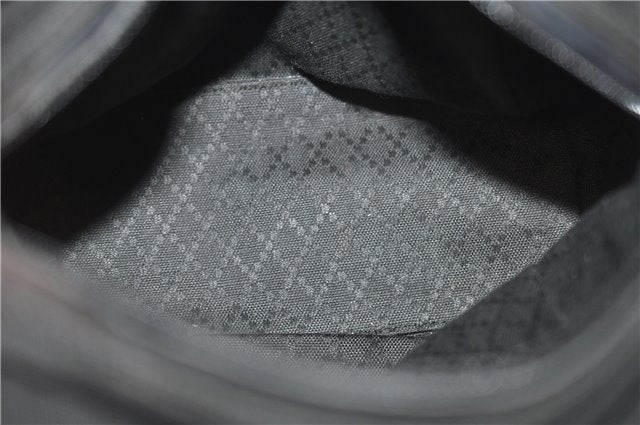 Authentic GUCCI 2Way Shoulder Hand Bag Purse Nylon Leather Black 5634D