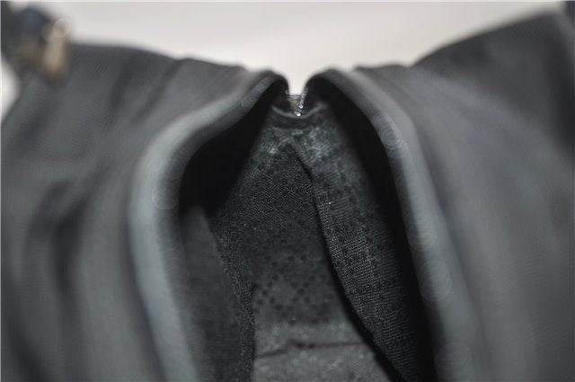 Authentic GUCCI 2Way Shoulder Hand Bag Purse Nylon Leather Black 5634D